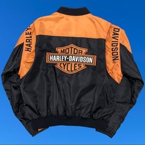 Harley Davidson Motorcycles Nylon Riding Jacket Sz XL